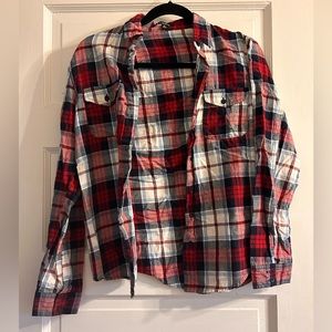 Plaid button down
